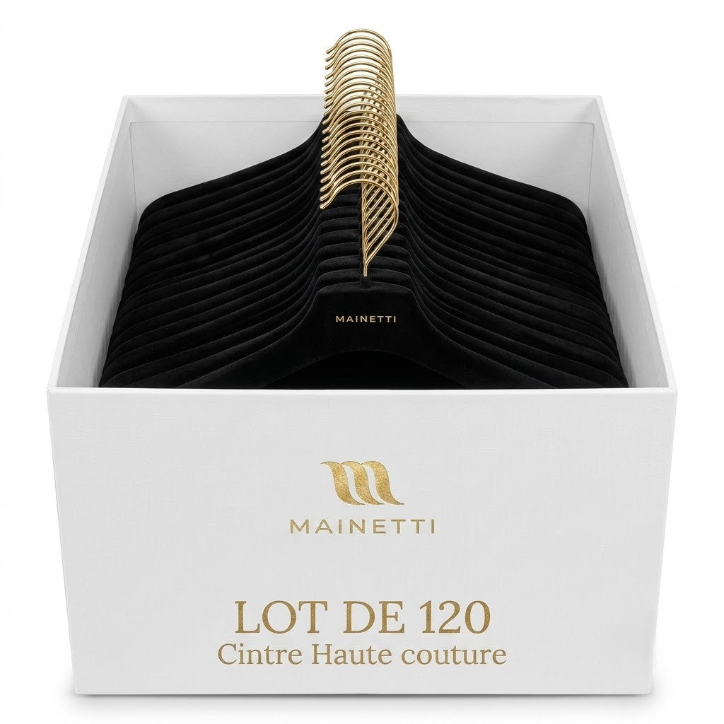 Cintre en velours avec barre (AT 40 velvet)