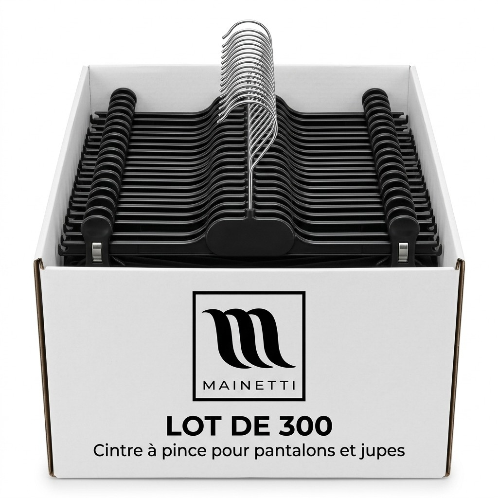 Cintre à pince pour pantalons et jupes avec pinces antidérapantes (CAP 35)