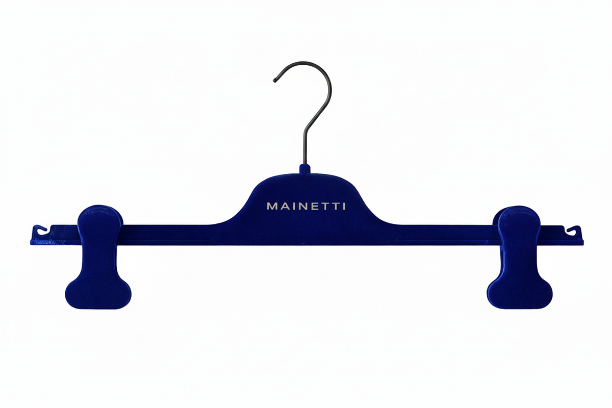 Cintre bleu crochet noir sans embout