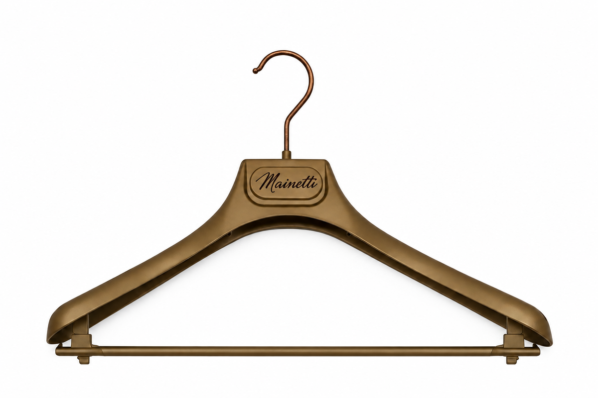 Cintre Mainetti doré crochet bronze